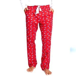 Vineyard Vines 100% Cotton Red Christmas Holidays Men's Pajama Pants Size L